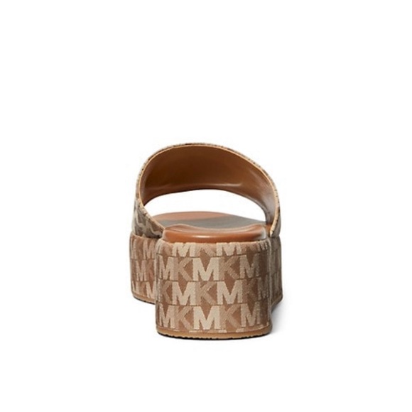 Michael Kors Sadler Monogram Platform Sandals - Picture 3 of 4